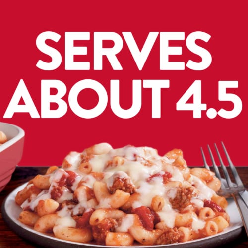 Stouffer's Family Size Cheesy Macaroni and Beef Frozen Meal Perspective: top