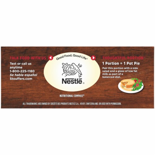 Stouffer's White Meat Chicken Pot Pie Frozen Meal Perspective: top