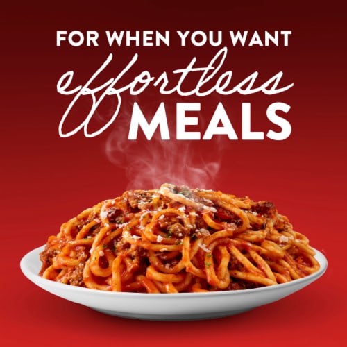 Stouffer's® Spaghetti with Meat Sauce Frozen Meal Perspective: top