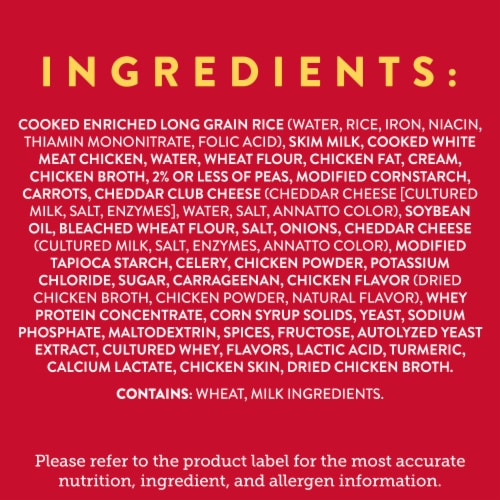 Stouffer's® Grandma's Chicken & Vegetable Rice Bake Large Size Frozen Meal Perspective: top