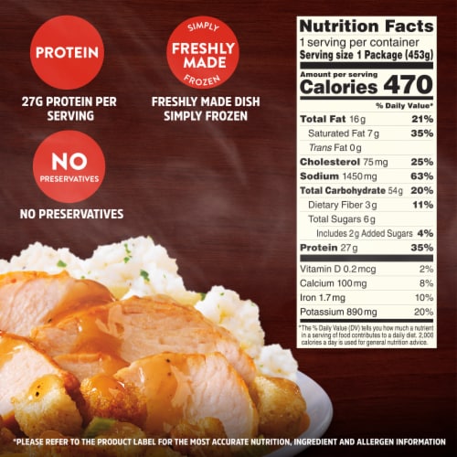 Stouffer's® Roast Turkey Dinner Frozen Meal Perspective: top