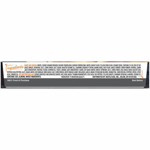 Lean Cuisine Marketplace Orange Chicken Frozen Meal Perspective: top