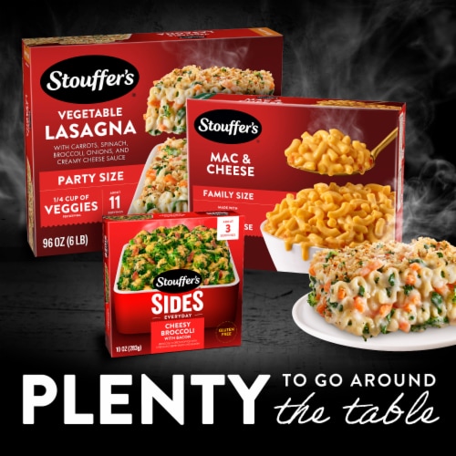 Stouffer's Family Size Veggie Lovers Lasagna Frozen Meal Perspective: top