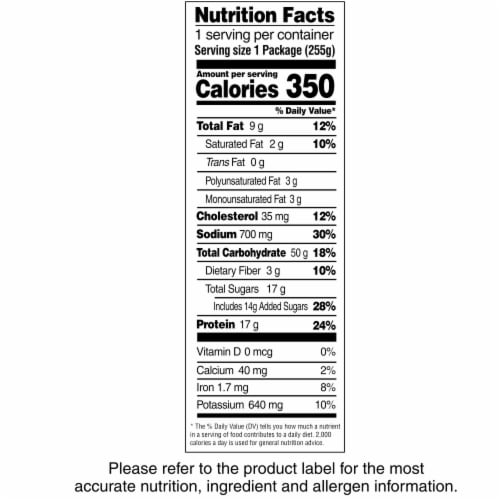 Lean Cuisine Maple Bourbon Chicken Microwave Meal Frozen Dinner Perspective: top
