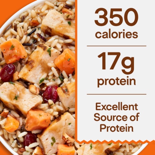 Lean Cuisine Frozen Meal Maple Bourbon Chicken Protein Kick Microwave Meal Frozen Dinner for One Perspective: top