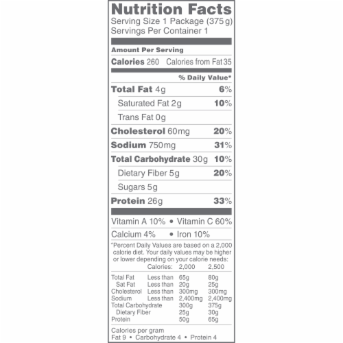 Stouffer's Fit Kitchen Oven Roasted Chicken Frozen Meal Perspective: top