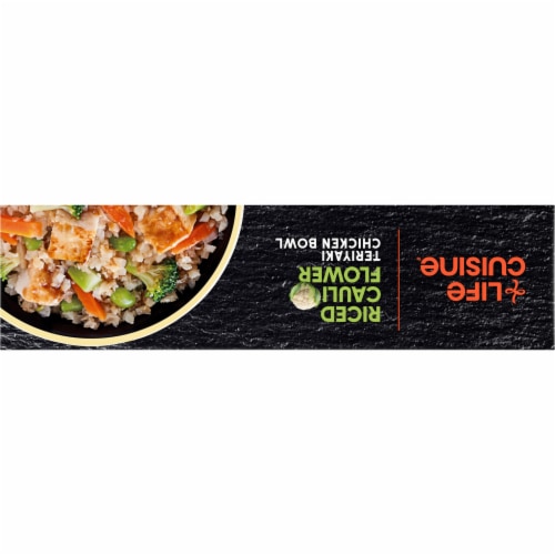 Life Cuisine™ Riced Cauliflower Teriyaki Chicken Bowl Frozen Meal Perspective: top