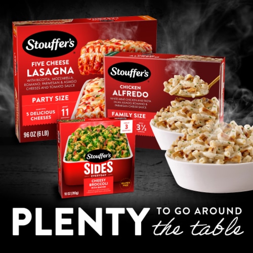 Stouffer’s Chicken Alfredo Pasta Family Size Frozen Chicken Pasta Frozen Dinners Perspective: top