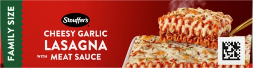 Stouffer's® Family Size Cheesy Garlic Lasagna with Meat Sauce Frozen Meal Perspective: top