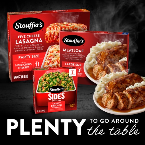 Stouffer’s Meatloaf Large Size Meatloaf Frozen Dinner Easy Meals Frozen Single Meals Perspective: top