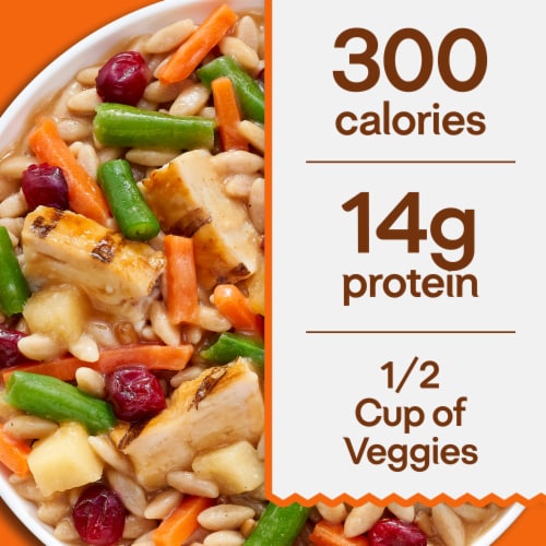 Lean Cuisine Frozen Meal Apple Cranberry Chicken Protein Kick Meal Microwave Frozen Dinner Perspective: top