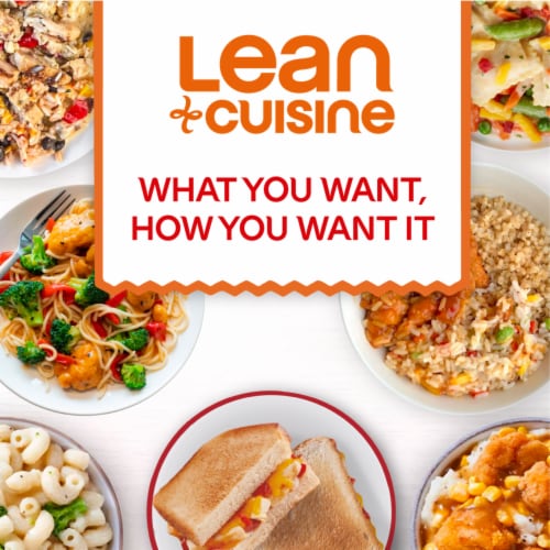Lean Cuisine Frozen Meal BBQ Chicken Sandwich Microwave Meal Frozen Chicken Sandwich Perspective: top