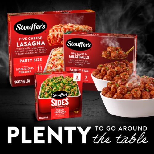 Stouffer’s BBQ Sauce & Meatballs Family Size Frozen Meatballs Perspective: top