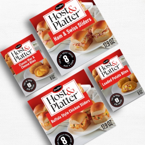 Stouffer's Host & Platter Classic Mac & Cheese Bites Try in Your Air Fryer Frozen Mac & Cheese Balls Perspective: top