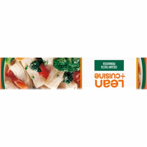 Lean Cuisine Creamy Pasta Primavera Frozen Meal Perspective: top