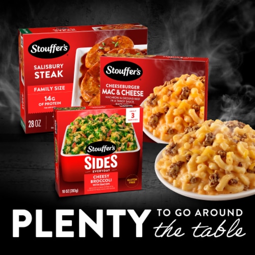 Stouffer’s Cheeseburger Mac & Cheese Single Serve Single Frozen Meals Perspective: top