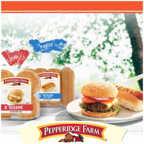 Pepperidge Farm® Bakery Classics Top Sliced Sweet Hawaiian Hot Dog Buns Perspective: top