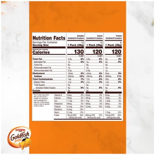 Goldfish® Big Smiles Pretzels and Cheese Crackers Variety Pack Perspective: top