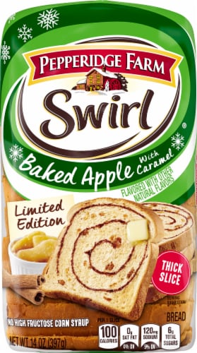 Pepperidge Farm® Baked Apple with Caramel Swirl Bread Perspective: top