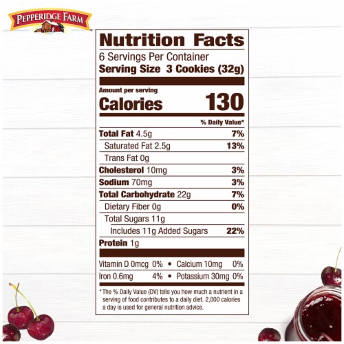 Pepperidge Farm® Verona Cherry Thumbprint Cookies Perspective: top