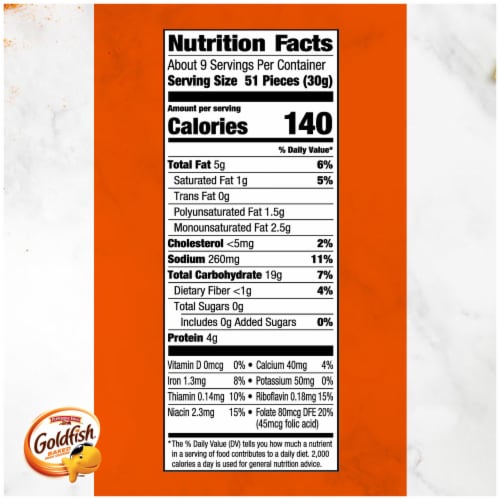 Pepperidge Farm® Goldfish® Flavor Blasted Xtra Cheddar Baked Snack Crackers Perspective: top
