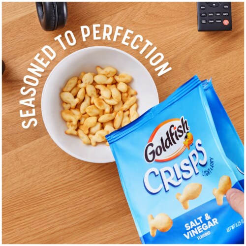 Goldfish® Crisps Salt & Vinegar Crisps Crackers Perspective: top