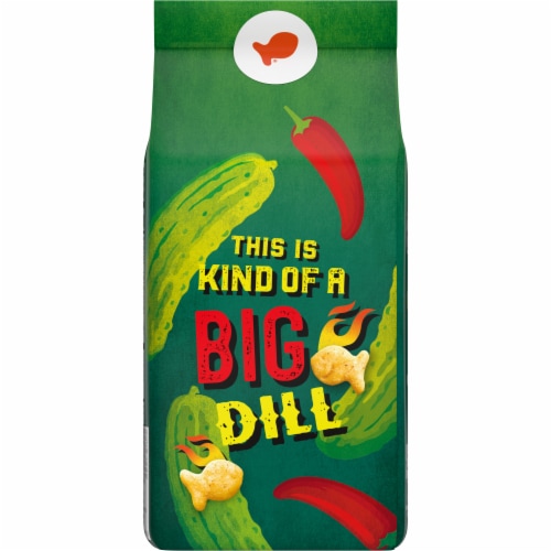 Goldfish® Spicy Dill Pickle Flavored Crackers Perspective: top