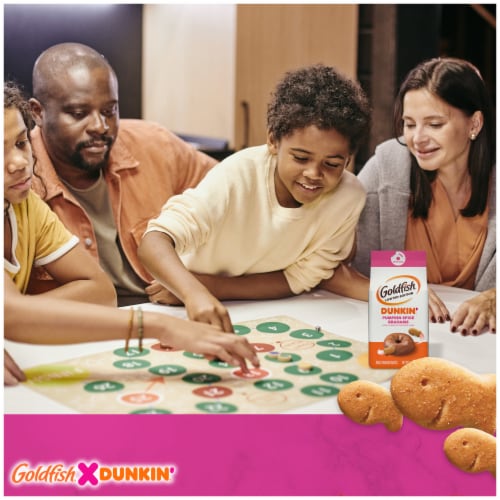 Goldfish Grahams Limited Edition Dunkin' Pumpkin Spice Grahams Snack Crackers Perspective: top