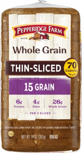 Pepperidge Farm® Whole Grain Thin-Sliced Bread Perspective: top