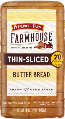 Pepperidge Farm Farmhouse® Thin Sliced Butter Bread Perspective: top