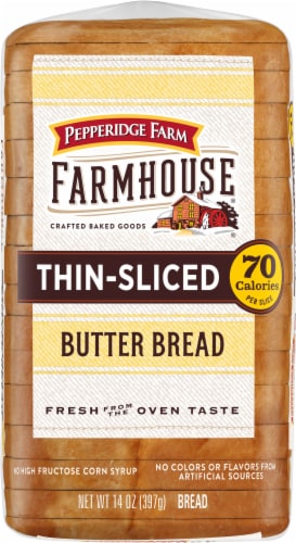 Pepperidge Farm Farmhouse® Thin Sliced Butter Bread Perspective: top
