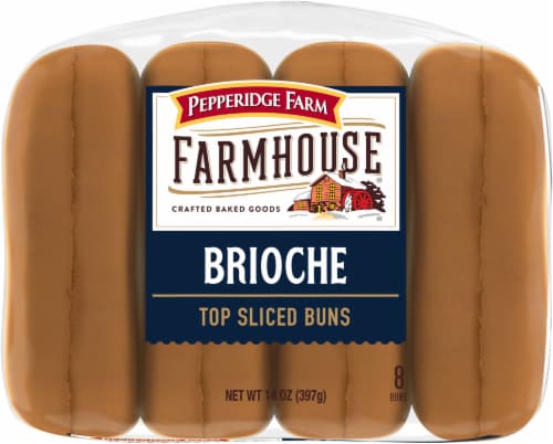 Pepperidge Farm Farmhouse Brioche Hot Dog Buns Perspective: top