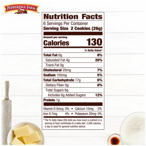 Pepperidge Farm® Dublin® Shortbread Cookies Perspective: top