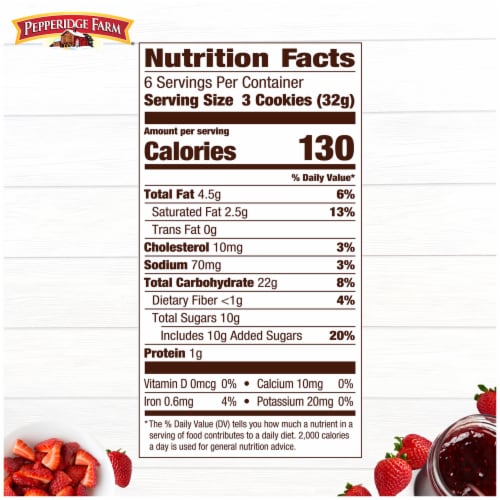 Pepperidge Farm® Verona® Strawberry Thumbprint Cookies Perspective: top