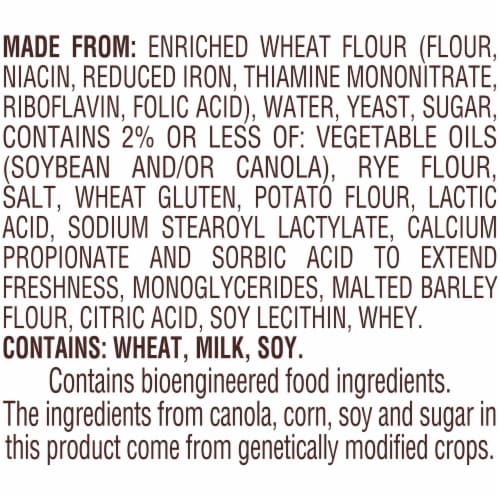 Pepperidge Farm Farmhouse® Sourdough Bread Perspective: top