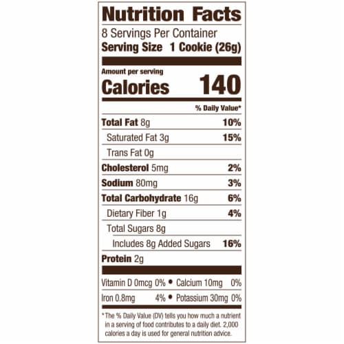 Pepperidge Farm Chesapeake Crispy Dark Chocolate Pecan Cookies Perspective: top