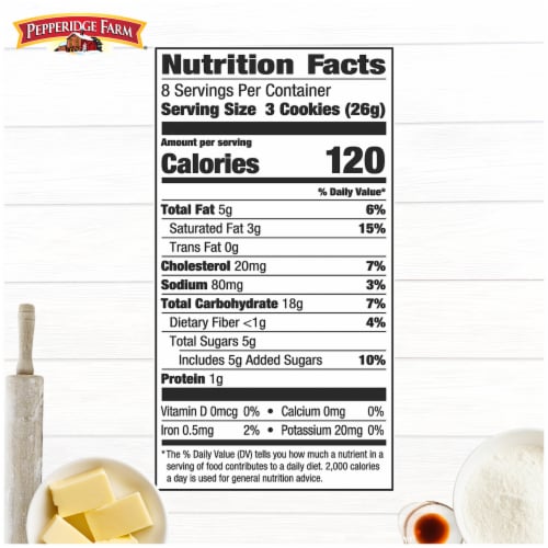 Pepperidge Farm® Chessmen® Butter Cookies Perspective: top