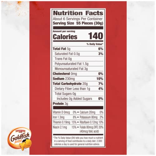 Goldfish Pizza Baked Snack Crackers Perspective: top