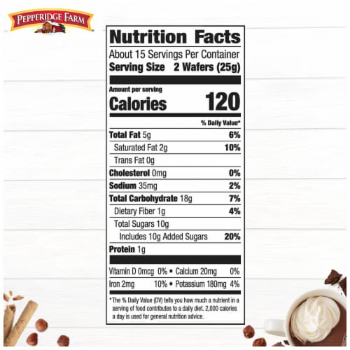 Pepperidge Farm® Pirouette Chocolate Fudge Creme Filled Wafers Perspective: top
