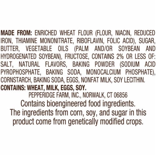 Pepperidge Farm Snowball Citrus Cookies Perspective: top