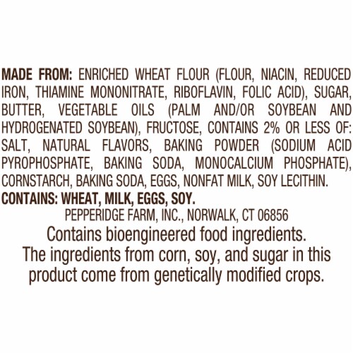 Pepperidge Farm Snowball Citrus Cookies Perspective: top
