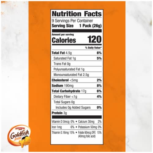 Goldfish® Colors Cheddar Baked Snack Crackers Lunch Packs Perspective: top