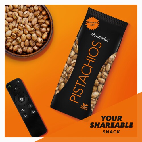 Wonderful Pistachios, In Shell Seasoned Salt Flavored Nuts, 14 Ounce Bag Perspective: top