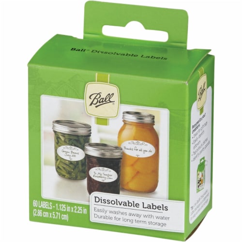 Ball Dissolvable Labels Perspective: top