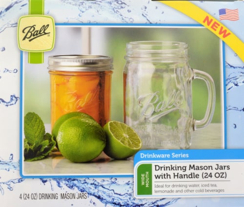 Ball® Drinking Mason Jars, 4 ct / 24 oz - Baker's