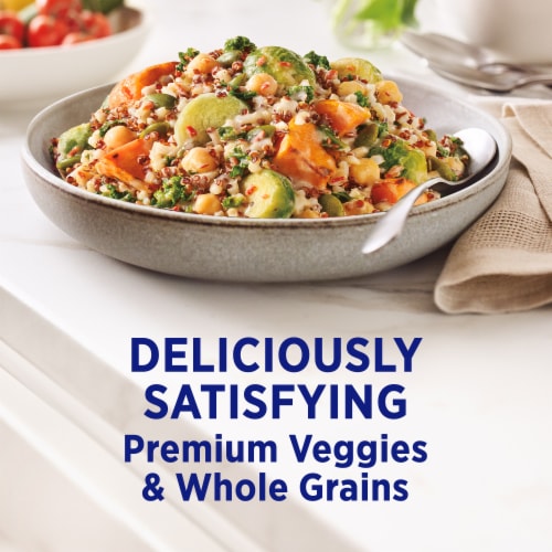 Birds Eye Veggies And Grains Buddha Vegetable Blend Frozen Vegetable Side Perspective: top