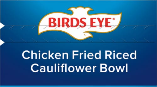 Birds Eye Chicken Fried Riced Cauliflower Bowl Frozen Meal Perspective: top