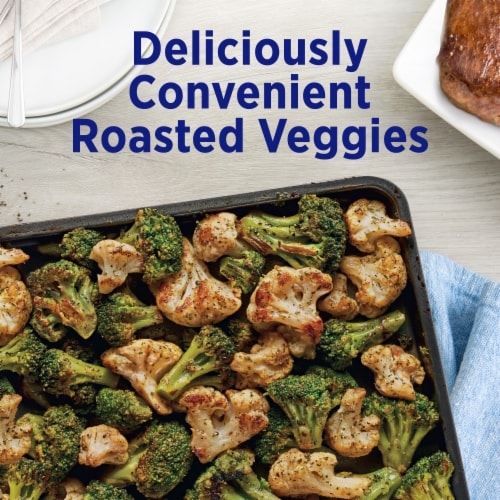 Birds Eye Oven Roasters Broccoli And Cauliflower Frozen Vegetables Perspective: top