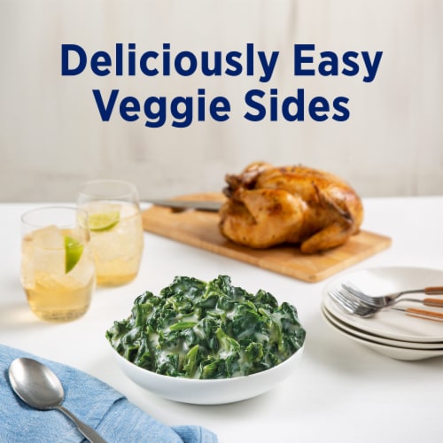 Birds Eye Steamfresh Creamed Spinach Frozen Vegetables Perspective: top