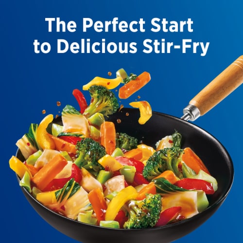 Birds Eye Teriyaki Frozen Stir Fry Veggies And Sauce Frozen Vegetables Perspective: top